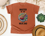 Master Of The Meat Dad Grey graphic tee in Yam