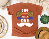 Dope Black Dad White graphic tee in Yam