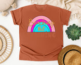 Beaching Not Teaching Graphic Tee graphic tee in Yam