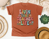 Livin That Teacher Life Floral graphic tee in Yam