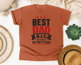Best Dad Ever Not Perfect But Pretty Close Black graphic tee in Yam
