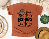 Daddy's Fishing Buddy graphic tee in Yam