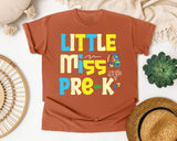 Little Miss Pre-K Bright graphic tee in Yam
