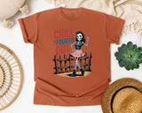 Chill The Fourth Out Grey 4 graphic tee in Yam