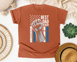 Best Dad Ever Patriot graphic tee in Yam