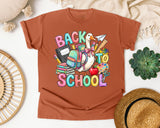 Back To School Goose Pastel graphic tee in Yam