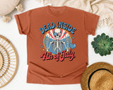 Dead Inside 4th Of July graphic tee in Yam