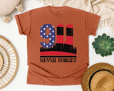 Never Forget Black 3 graphic tee in Yam