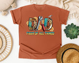 Dad Fixer Of All Things Brown 2 graphic tee in Yam