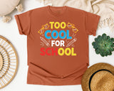 Too Cool For School Bold graphic tee in Yam