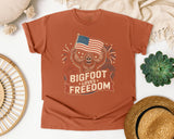 Bigfoot Freedom graphic tee in Yam