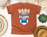 Dads With Beards Are Better White 3 graphic tee in Yam