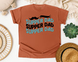 Super Dad Black graphic tee in Yam