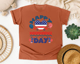 Happy Independence Day Navy graphic tee in Yam