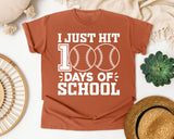 I Just Hit 100 Days Of School graphic tee in Yam