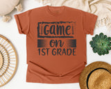 Game On 1st Grade Grey graphic tee in Yam