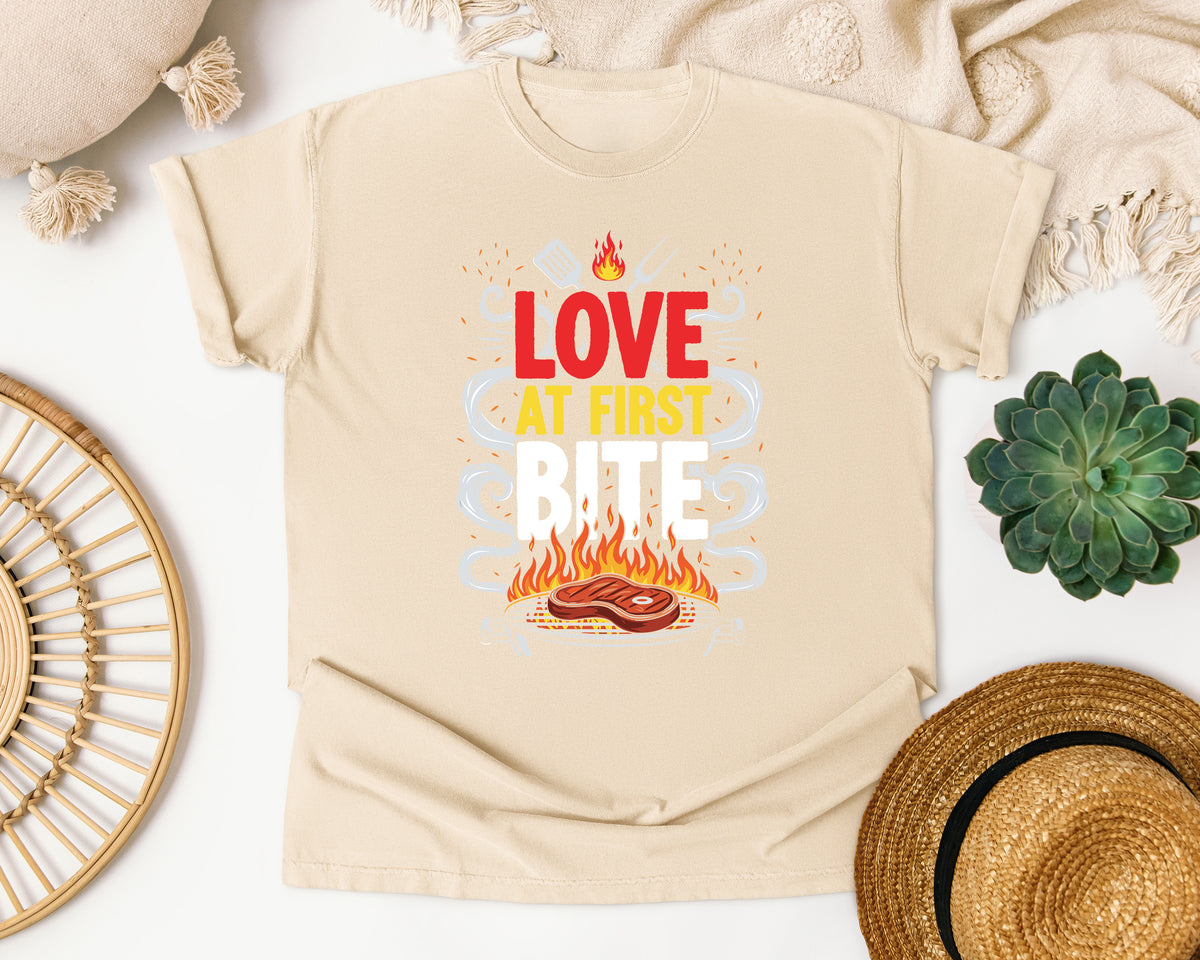 Love At First Bite Grill Comfort Colors Shirt