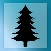Minimalist Christmas Tree Silhouette DTF Transfer - InkMerge Heat Press Design