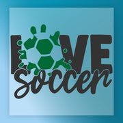 LOVE Soccer Enthusiast DTF Transfer - InkMerge Heat Press Design