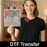 MIMI EST 2025 Polka Dot Bow DTF Transfer - InkMerge Heat Press Design