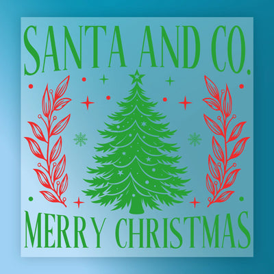 Santa And Co Merry Christmas - Ready to Press - InkMerge DTF Transfer