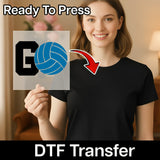 Go Volleyball Team Spirit DTF Transfer - InkMerge Heat Press Design