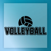 a volleyball and the word "VOLLEYBALL" written in bold, black letters.