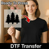 Evergreen Tree Silhouette - Ready to Press - InkMerge DTF Transfer