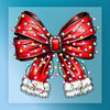 Festive Red Bow Christmas Lights Design - Ready to Press - InkMerge DTF Transfer