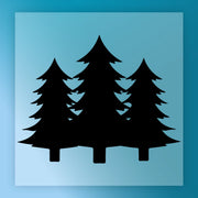 Evergreen Tree Silhouette DTF Transfer - InkMerge Heat Press Design
