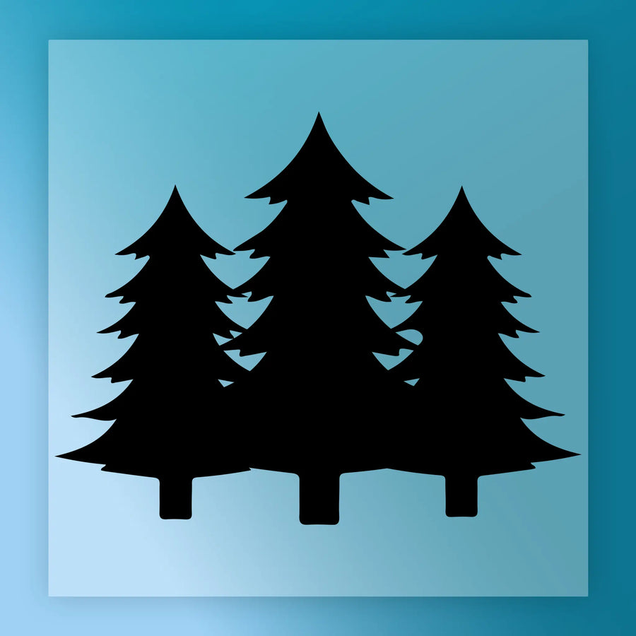 Evergreen Tree Silhouette DTF Transfer - InkMerge Heat Press Design