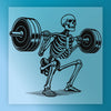 Skeleton Weightlifting Humor - Ready to Press - InkMerge DTF Transfer