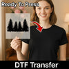 Evergreen Silhouette Forest Design - Heat Press Ready - InkMerge DTF Transfer