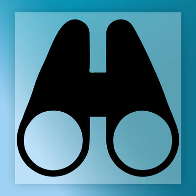 Binoculars Silhouette Adventure - Ready to Press - InkMerge DTF Transfer