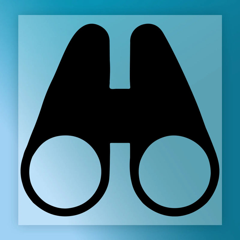 Binoculars Silhouette Adventure - Ready to Press - InkMerge DTF Transfer