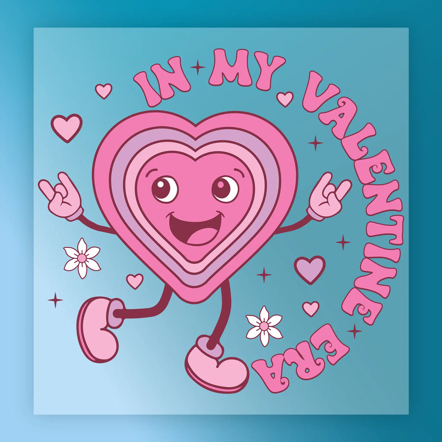 In My Valentine Era Heart Design DTF Transfer - InkMerge Heat Press Design
