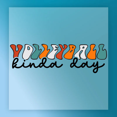 Volleyball Kinda Day Retro Design - Ready to Press - InkMerge DTF Transfer