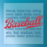 Baseball Nostalgia Terms Design DTF Transfer - InkMerge Heat Press Design