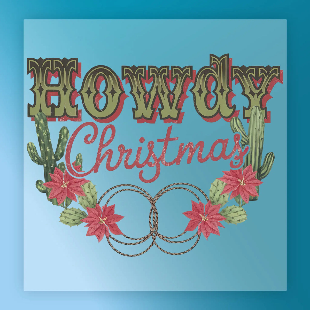 Howdy Christmas Western Holiday