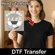 Game Day Soccer DTF Transfer - InkMerge Heat Press Design