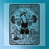 Muscular Mouse Lifting Weights - Ready to Press - InkMerge DTF Transfer