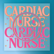Cardiac Nurse Pride Design DTF Transfer - InkMerge Heat Press Design