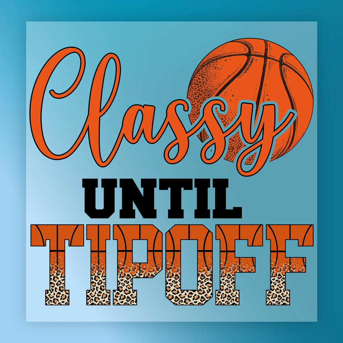 Classy Tipoff Basketball Design