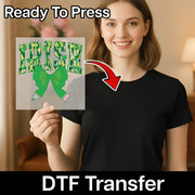 Irish Pride Shamrock Design DTF Transfer - InkMerge Heat Press Design