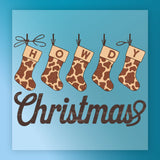 Howdy Christmas Stockings DTF Transfer - InkMerge Heat Press Design