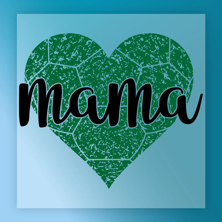 Mama Soccer Heart Design DTF Transfer - InkMerge Heat Press Design