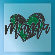Mama Heart Grunge Design DTF Transfer - InkMerge Heat Press Design