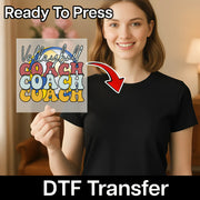 A smiling woman holding a sign with the text "Volleyball Coach" on it, with a red arrow pointing to the sign.
