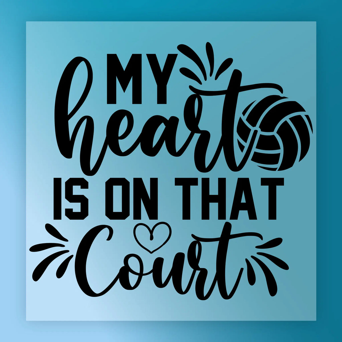 Volleyball Heart Court