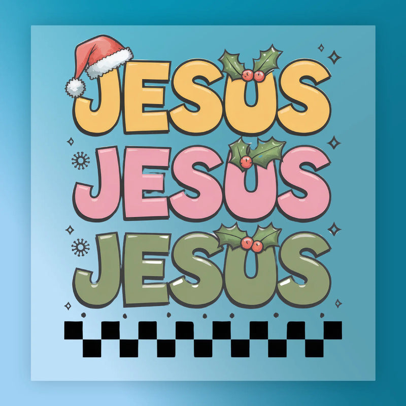 Jesus Christmas Design - Ready to Press - InkMerge DTF Transfer